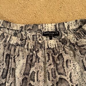 Generation Love Monochrome Snake Print blouse